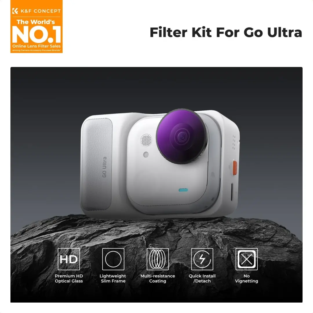 K&F Concept Insta360 Go Ultra Filterset - CPL en ND - afbeelding 3 van 6