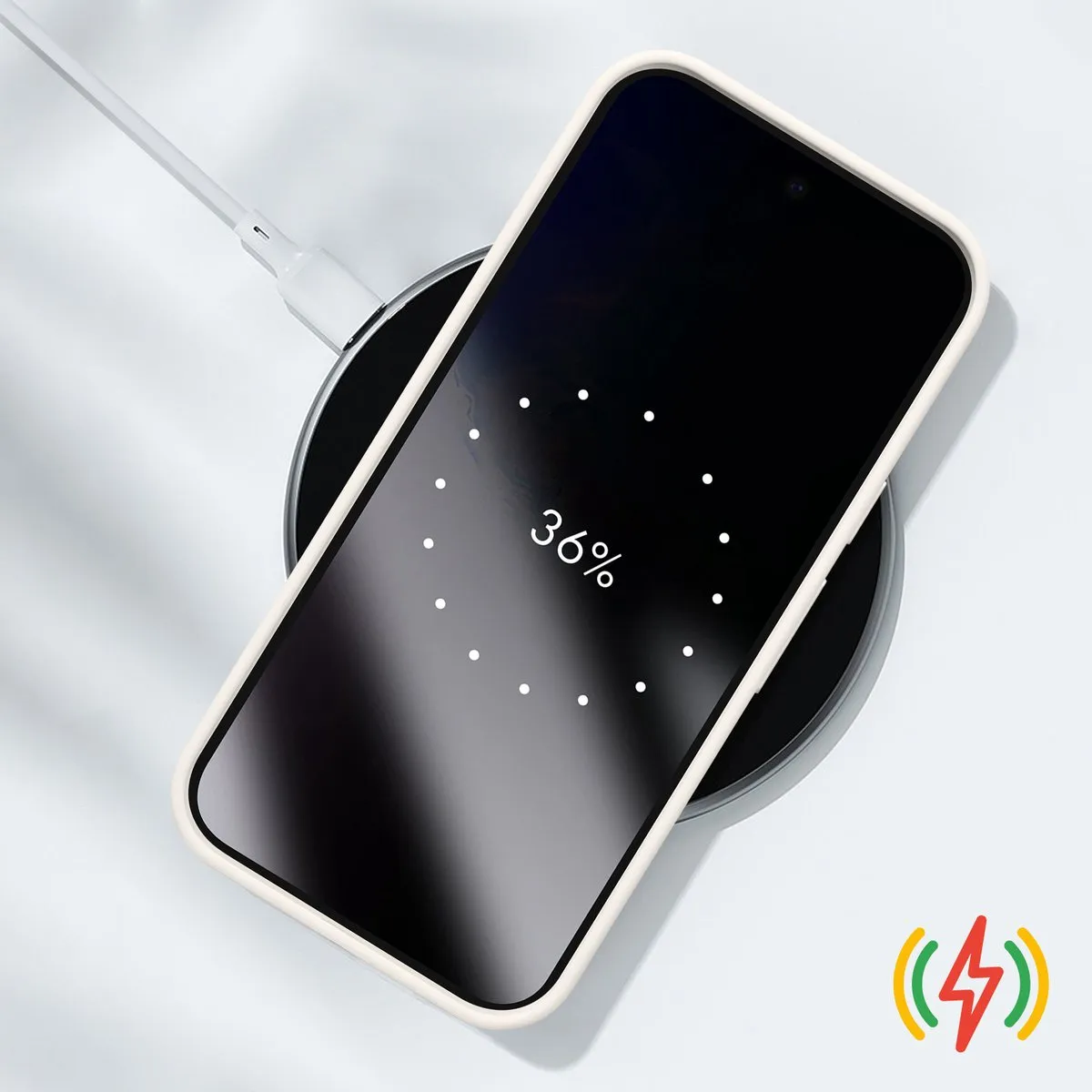 Google Pixel 9 Pro XL Siliconen Hoesje Beige - GGLGA05657