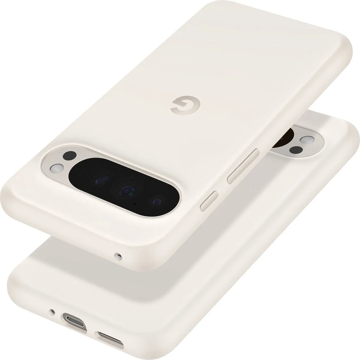 Google Pixel 9 Pro XL Siliconen Hoesje Beige