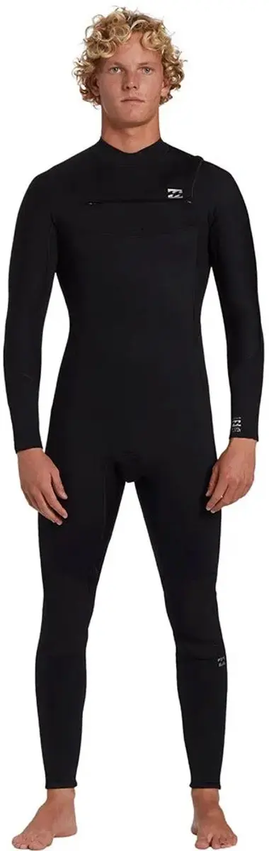 2025 Billabong Heren Foil 4/3mm Borst Ritssluiting Wetsuit