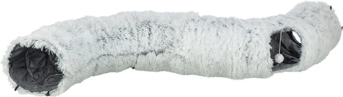 Trixie Harvey Pluche Speeltunnel - Donut Wit/Grijs - afbeelding 5 van 6