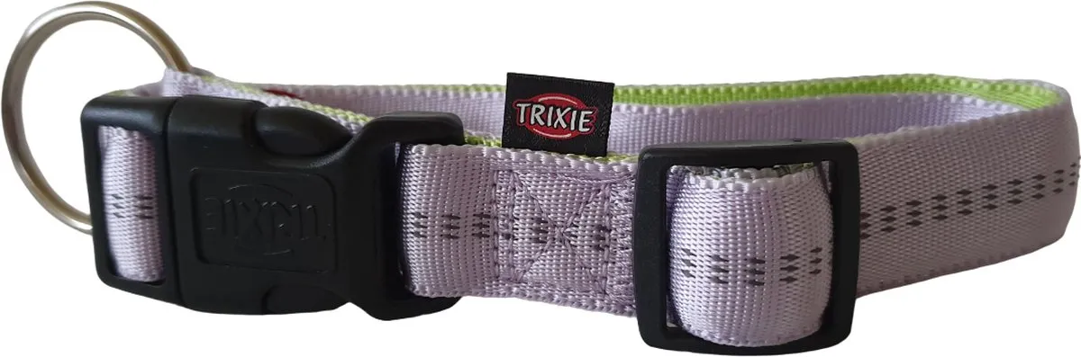 Trixie Softline Elegance Halsband - Lila-Groen - 40-65 cm