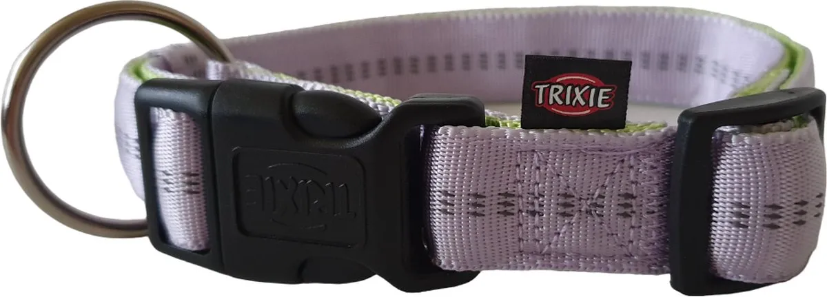 Trixie Softline Elegance Halsband - Lila-Groen - 40-65 cm