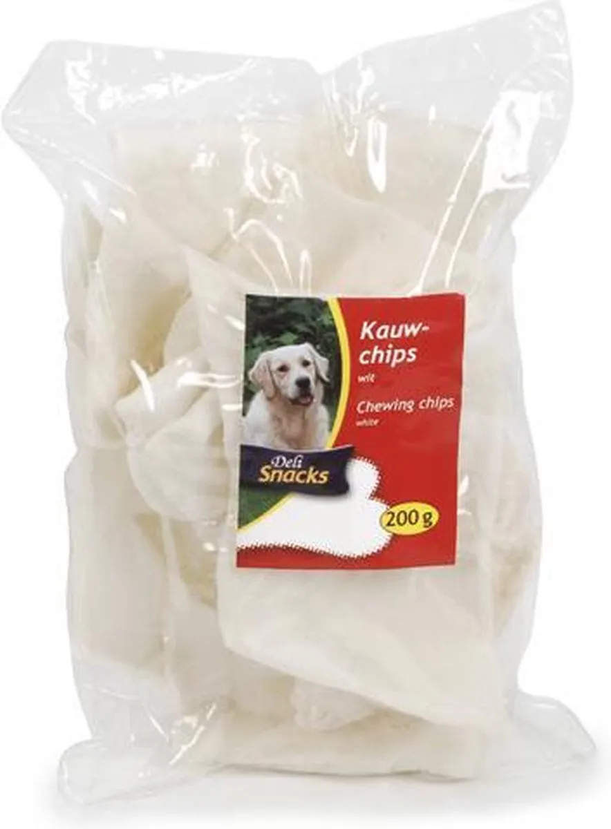 Beeztees Kauwchips Hondensnack Wit 200g