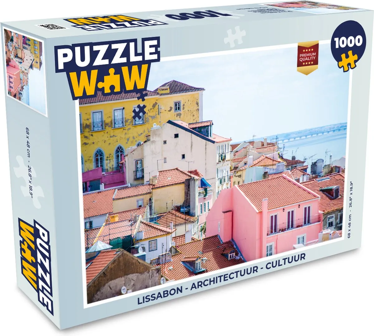 PuzzleWow Lissabon Architectuur Legpuzzel 1000 Stuks