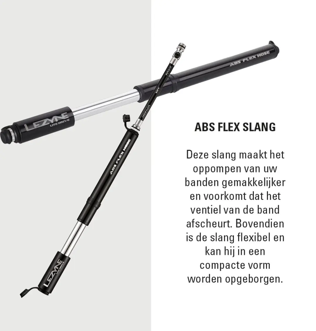 Lezyne Lite Drive Handpomp - Presta/Schrader - Zwart - afbeelding 4 van 5