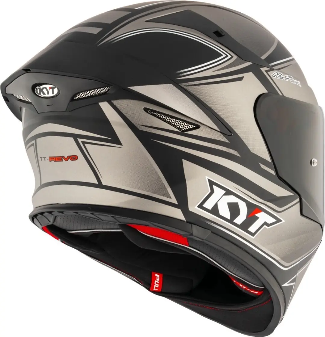 KYT TT-Revo Tourist Mat grijs integraalhelm - afbeelding 3 van 6