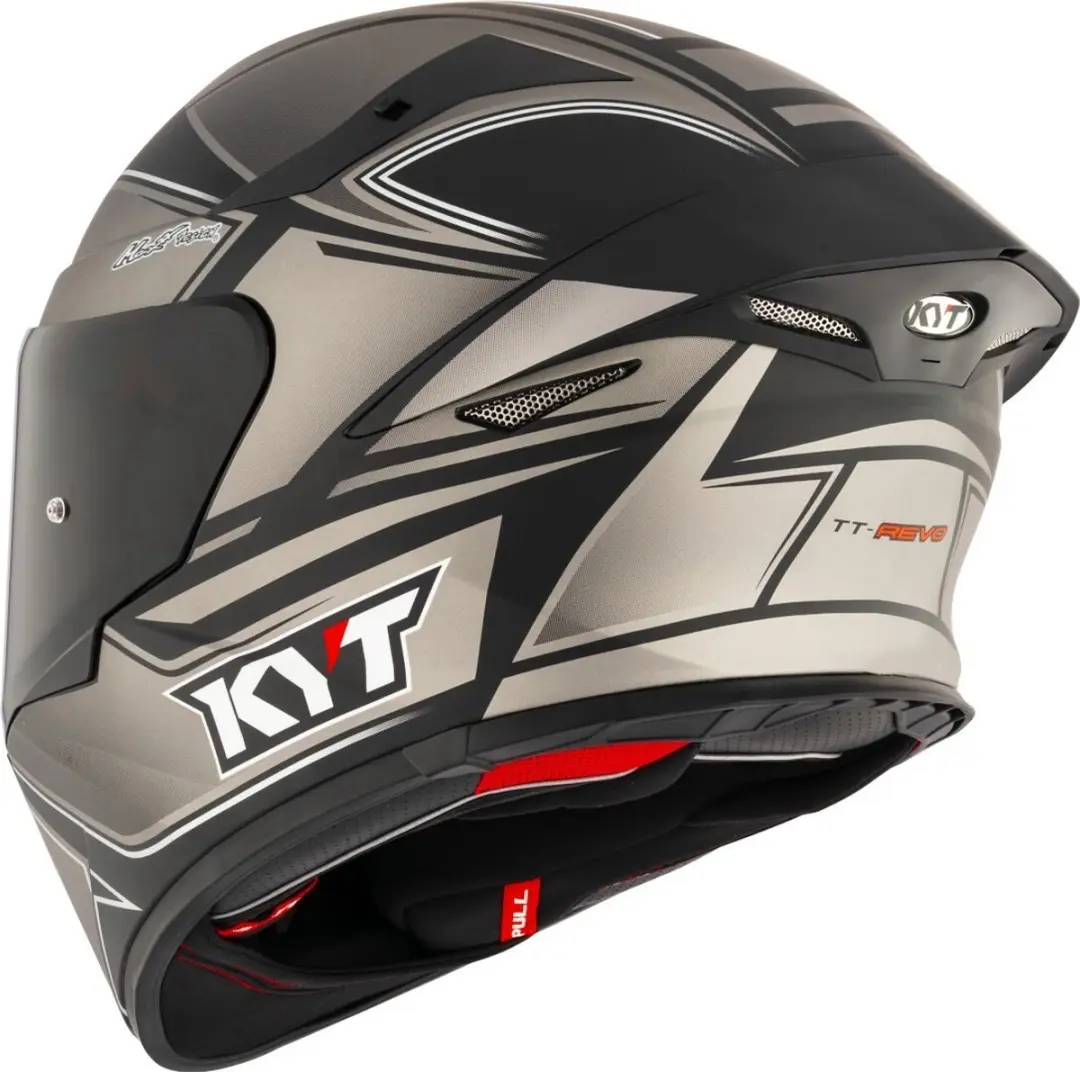 KYT TT-Revo Tourist Mat grijs integraalhelm - afbeelding 4 van 6