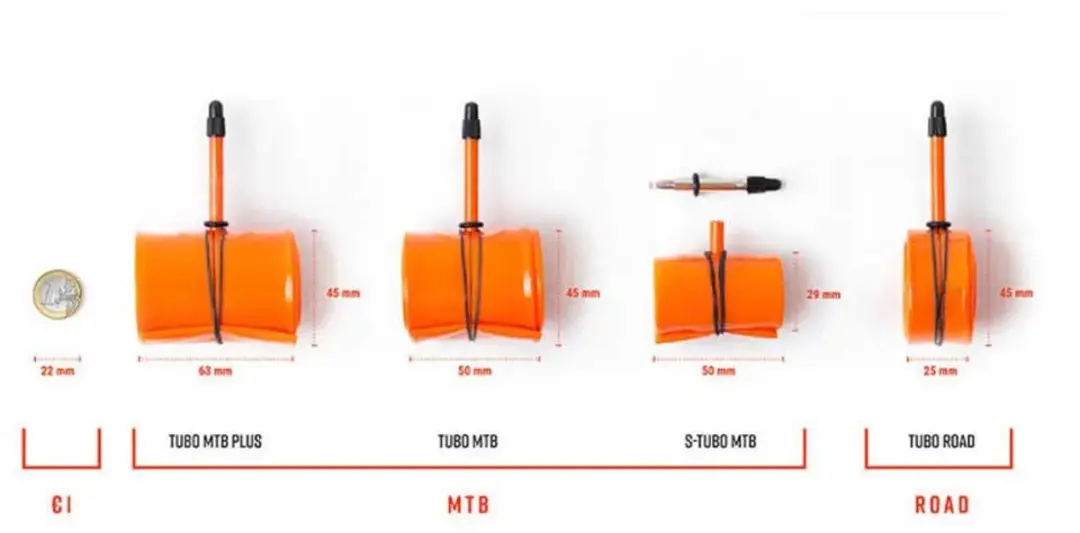 Tubolito Road Presta 80mm Binnenband Oranje 700C - afbeelding 3 van 3