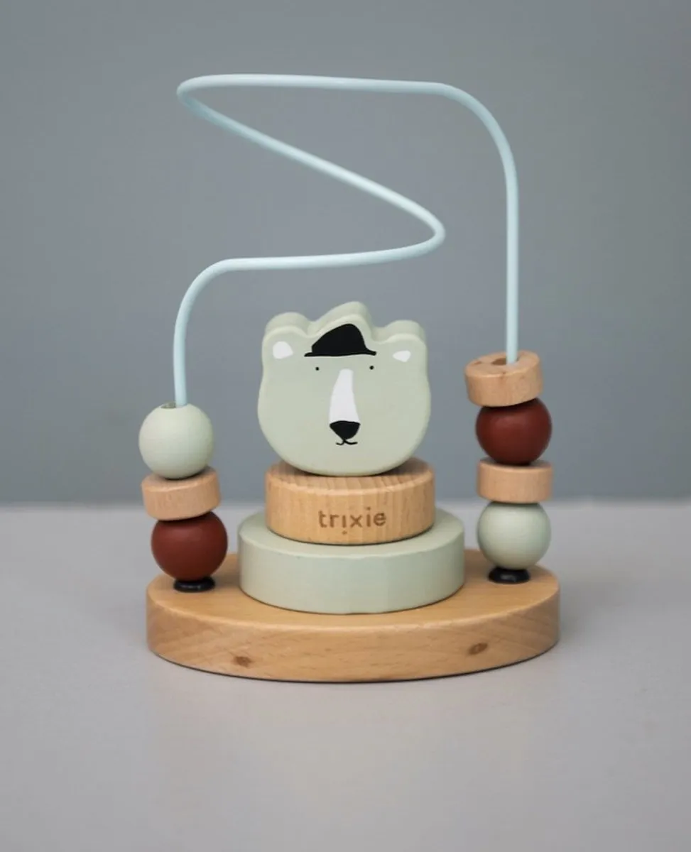 Trixie Houten Kralenframe Mr. Polar Bear - Educatief Speelgoed