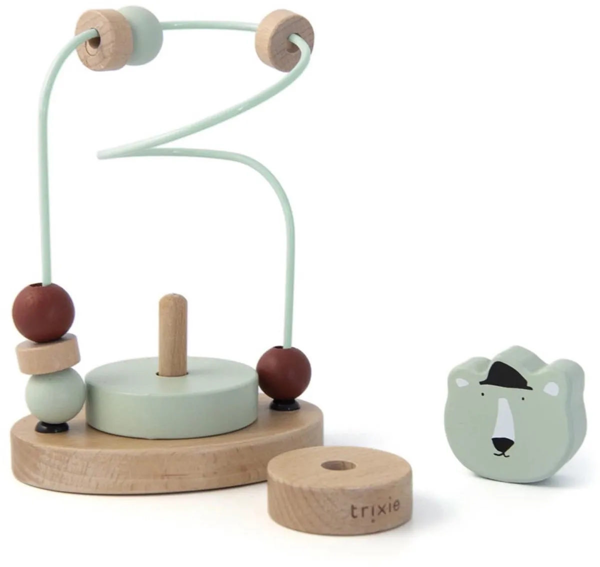 Trixie Houten Kralenframe Mr. Polar Bear - Educatief Speelgoed