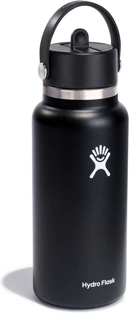 Hydro Flask Wide Flex Straw Cap 946ml - Zwart - afbeelding 2 van 3