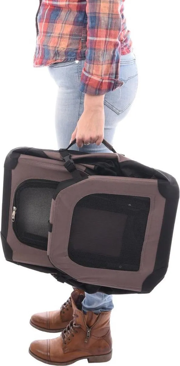 Flamingo Transportmand Opvouwbaar S Taupe