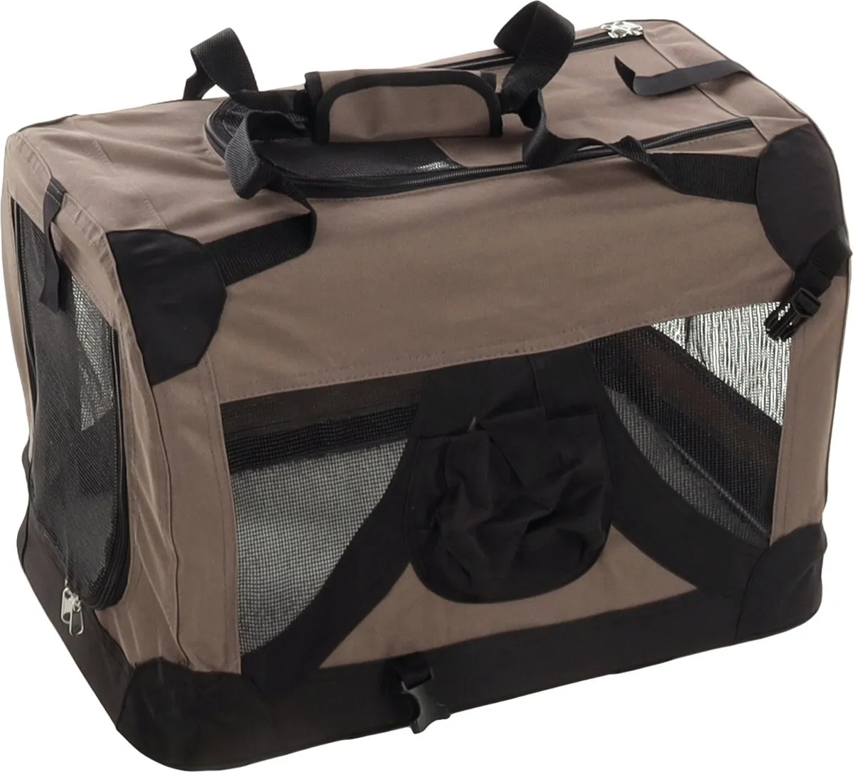 Flamingo Transportmand Opvouwbaar S Taupe