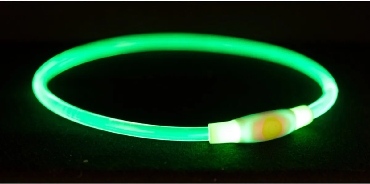 Trixie Halsband USB Flash Light Oplaadbaar - Blauw