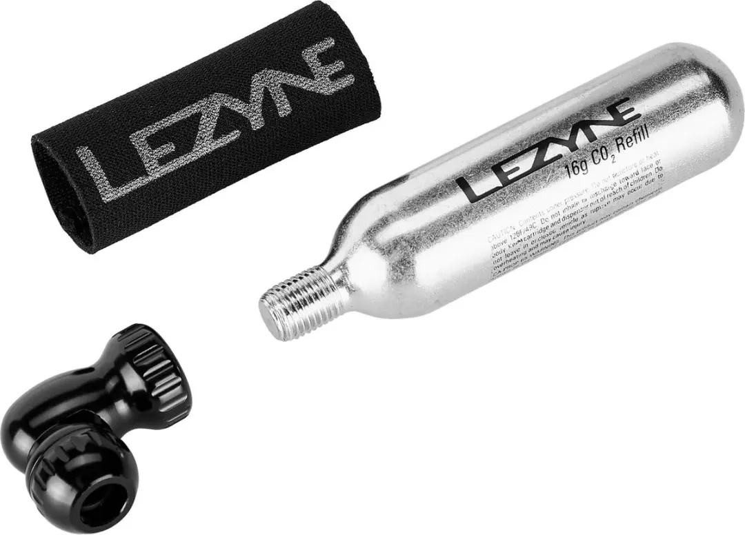 Lezyne Twin Speed Drive CO2-inflator 16g - Zwart - afbeelding 6 van 6