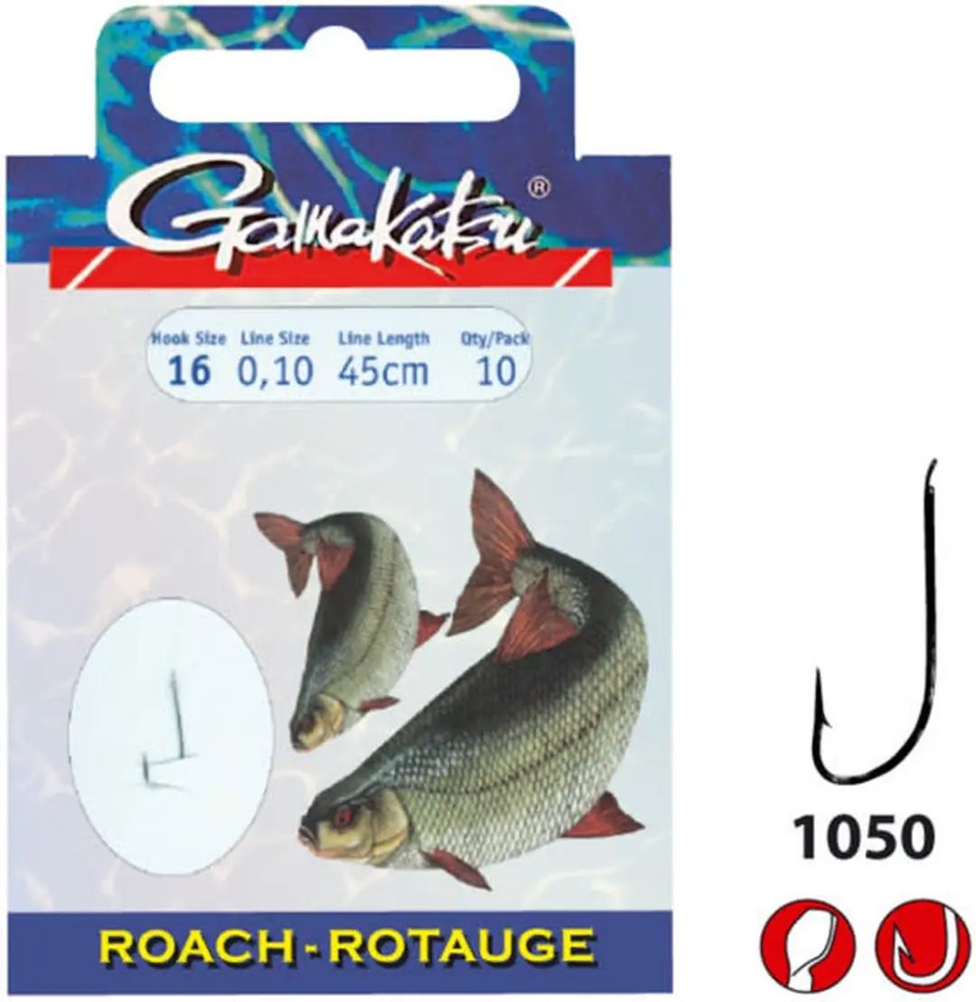 Gamakatsu BKS 1050N Roach Hakenboekje 20 - 10 Stuks - afbeelding 3 van 3