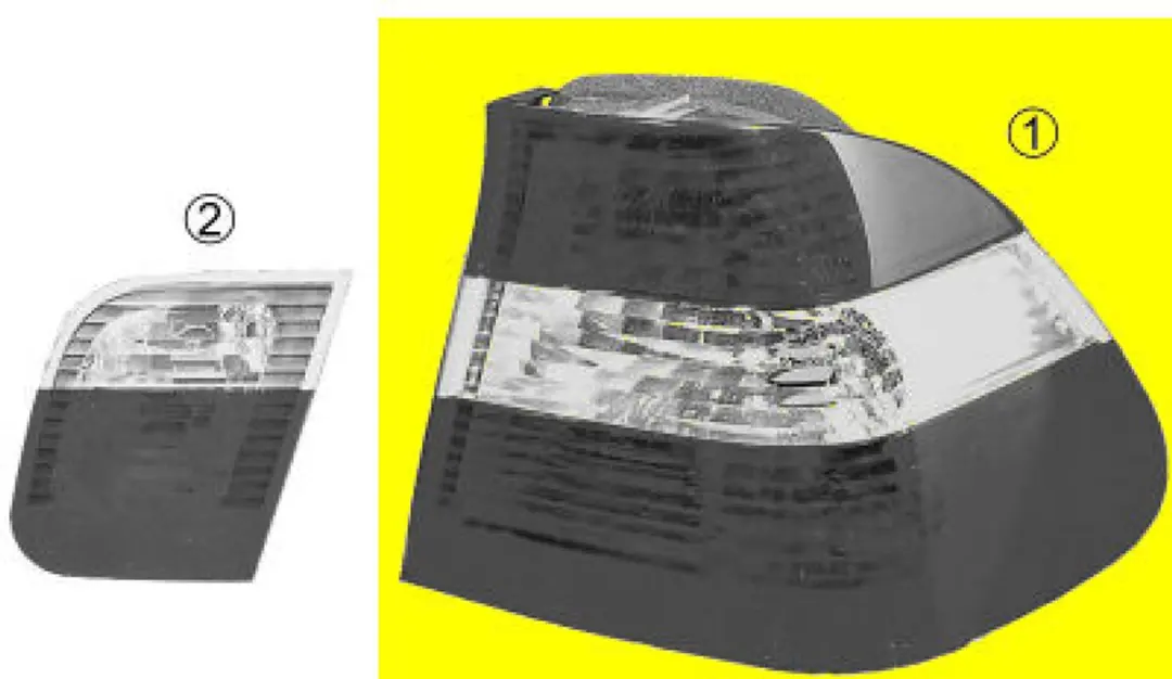 Achterlichtglas buiten l Bmw 3 (e46). Model: 1997-12