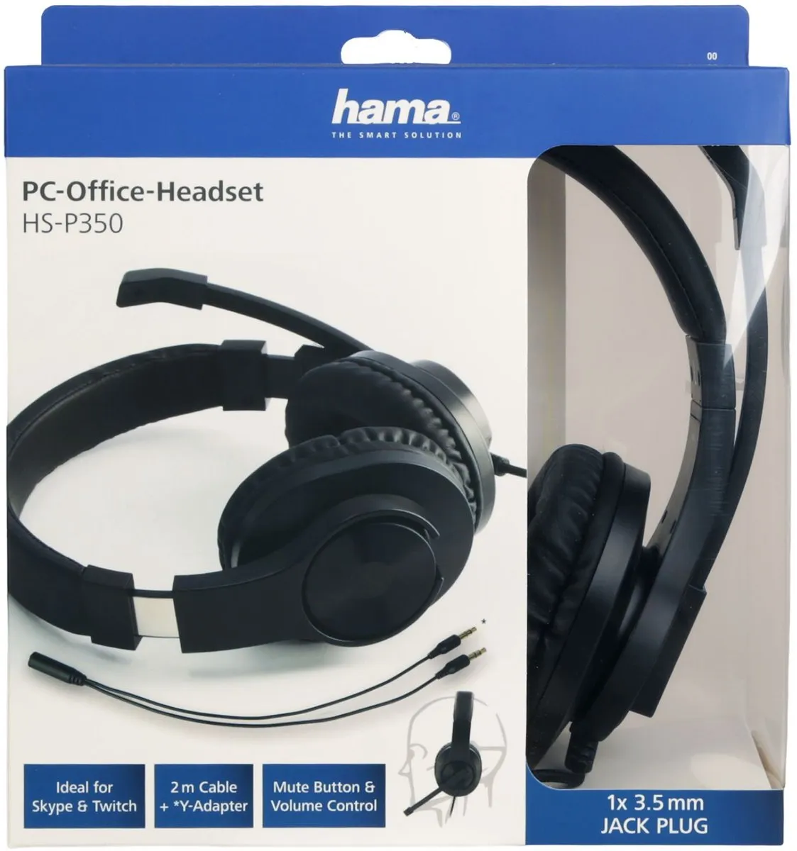 Hama HS-P350 PC-Headset - Zwart