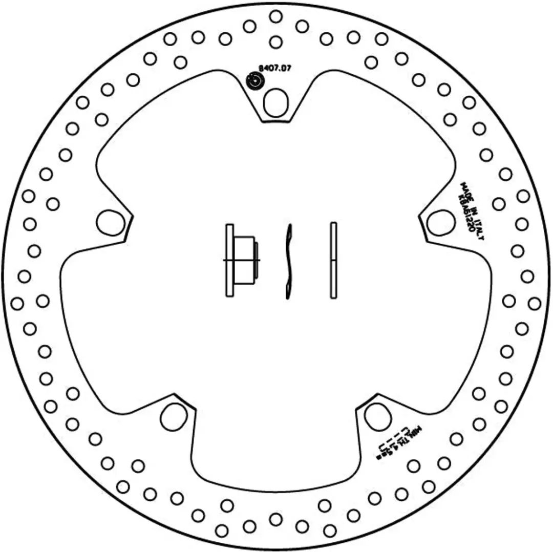 Brembo Serie Oro remschijf 320mm - afbeelding 4 van 4