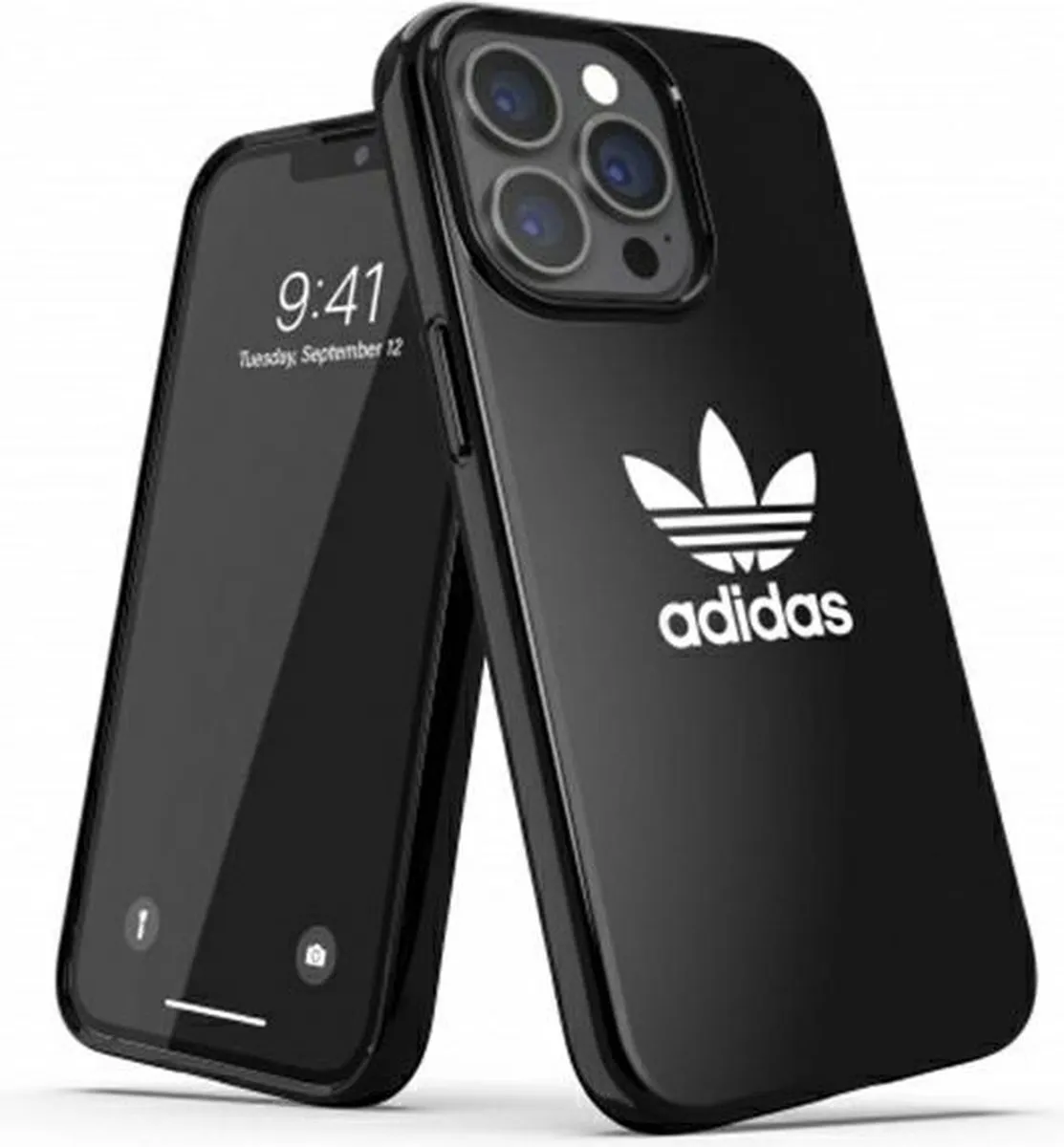 Adidas SnapCase Trefoil Hoesje iPhone 13/Pro/Max - Zwart