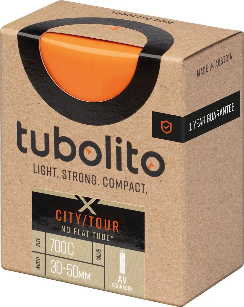 Tubolito City-Touring Binnenband 700C x 30-47mm Oranje - afbeelding 5 van 6