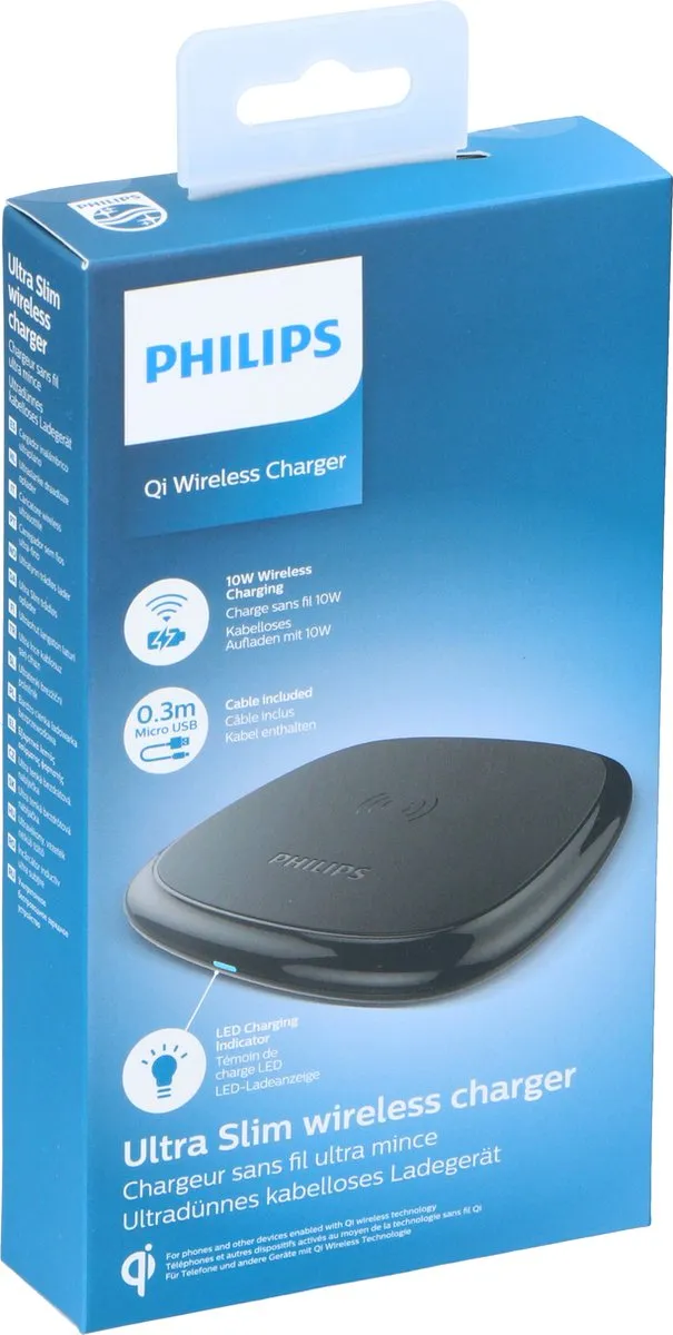 Philips DLP9210/03 Draadloze Qi Oplader 10W - Zwart