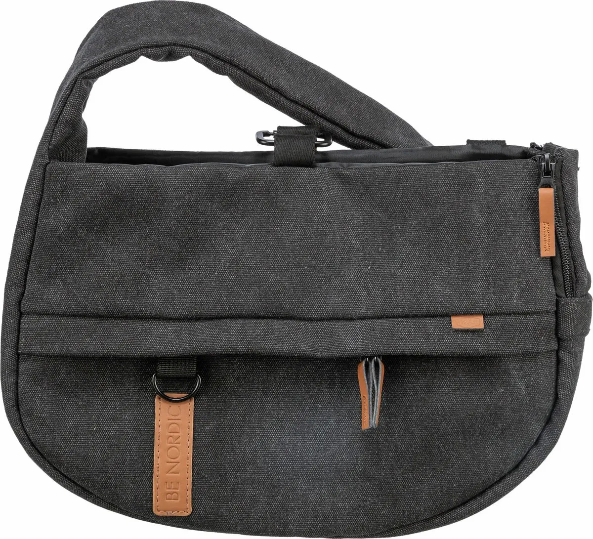 Trixie Be Nordic Hondentas Ingrid - Zwart 40x30x15cm - afbeelding 2 van 6