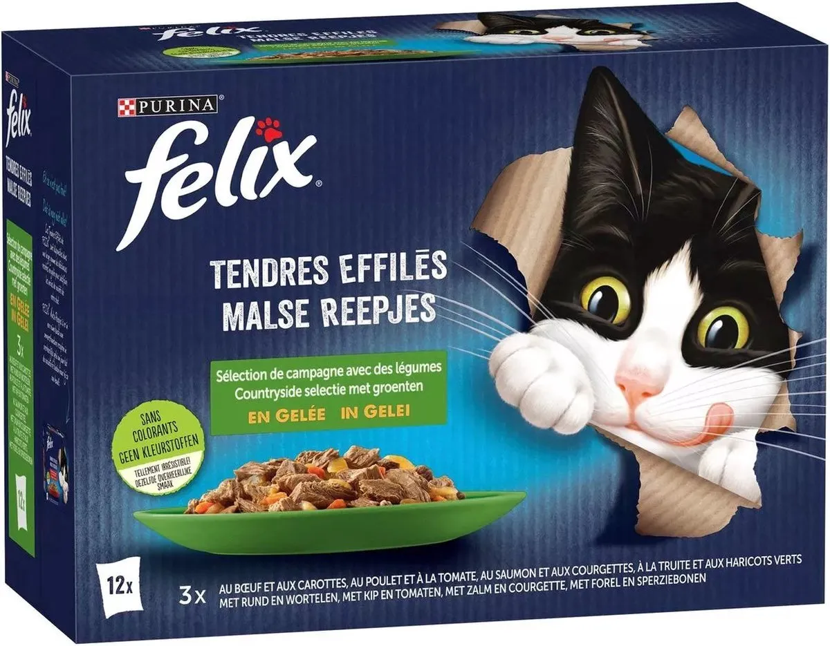 Felix Malse Reepjes Countryside Gelei Groenten 72 Stuks