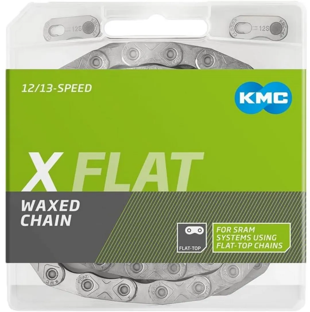 KMC X Flat Silver 12-speed fietsketting 126 schakels - afbeelding 3 van 6
