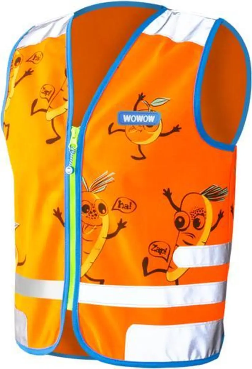 WOWOW Comic Veggie Jacket Kinder Fluohesje Oranje