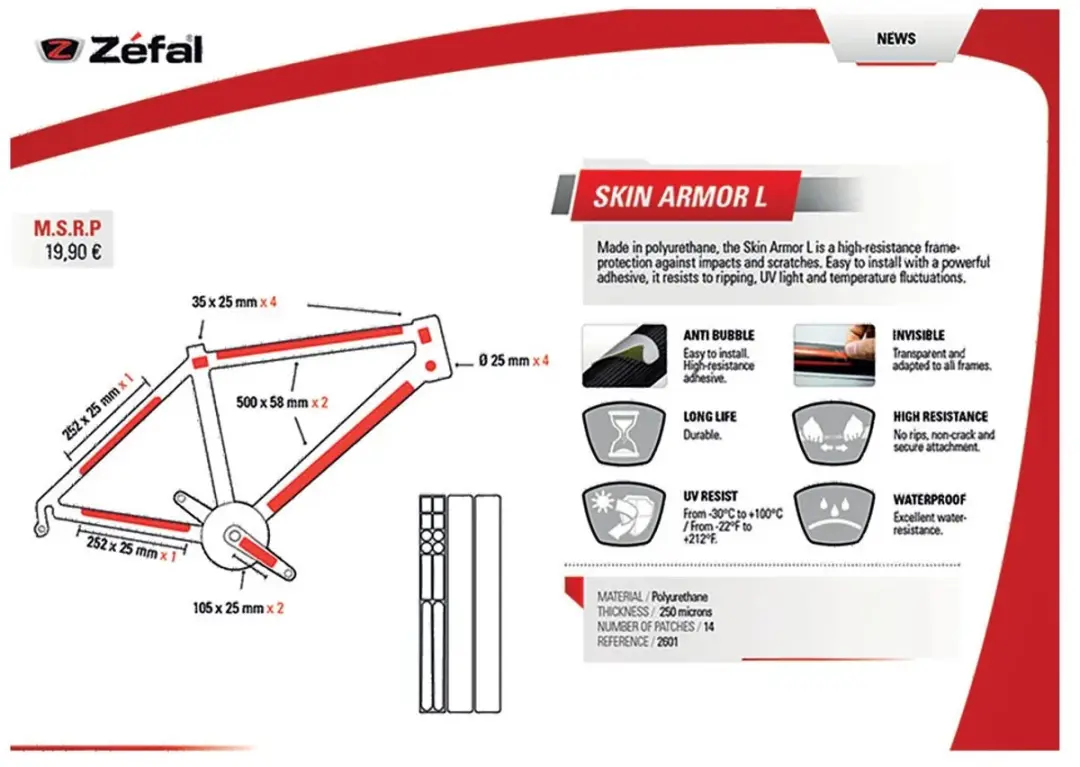 Zefal Skin Armor Framebescherming L - afbeelding 4 van 6