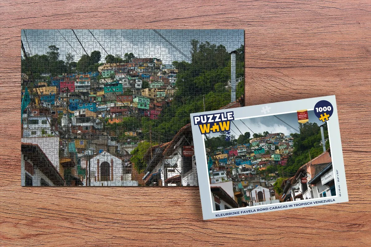 PuzzleWow Legpuzzel Caracas 1000 Stuks - Multicolor