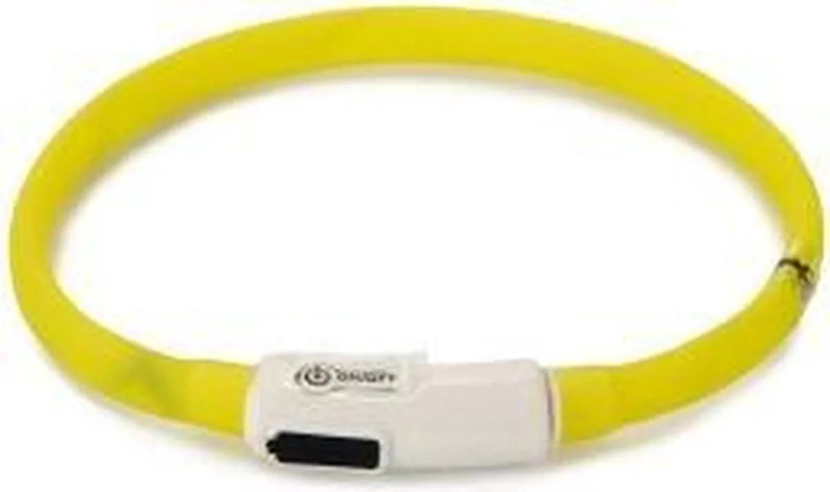 Beeztees Safety Gear Hondenhalsband USB Geel 35cm x 10mm