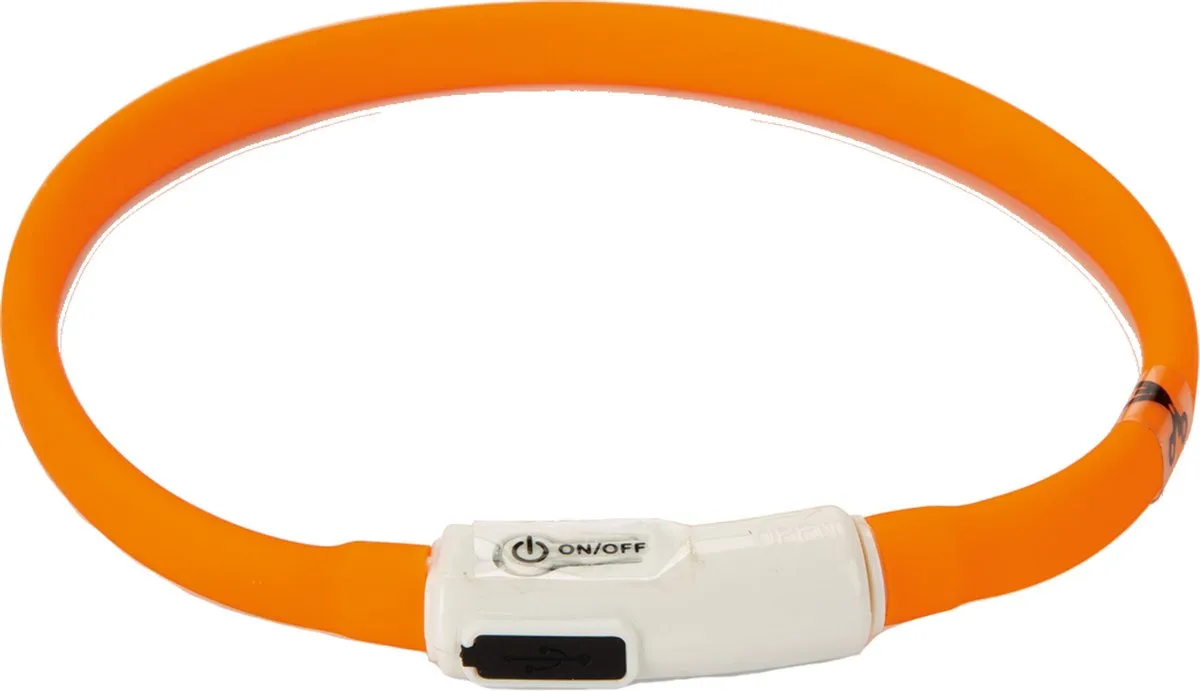 Beeztees Safety Gear Hondenhalsband USB Geel 35cm x 10mm
