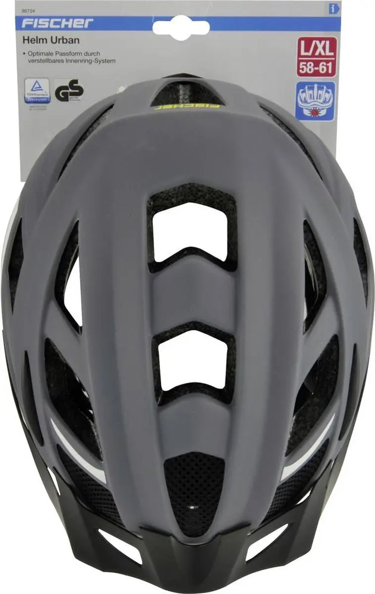 Fischer Urban Levin MTB fietshelm - Grijs/Zwart - afbeelding 2 van 4