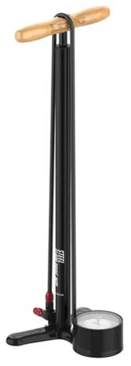 Lezyne ABS 1 PRO Fietspomp - Vloerpomp met Drukmeter - Max. druk 220 PSI - Met Handvat - Zwart - afbeelding 6 van 6