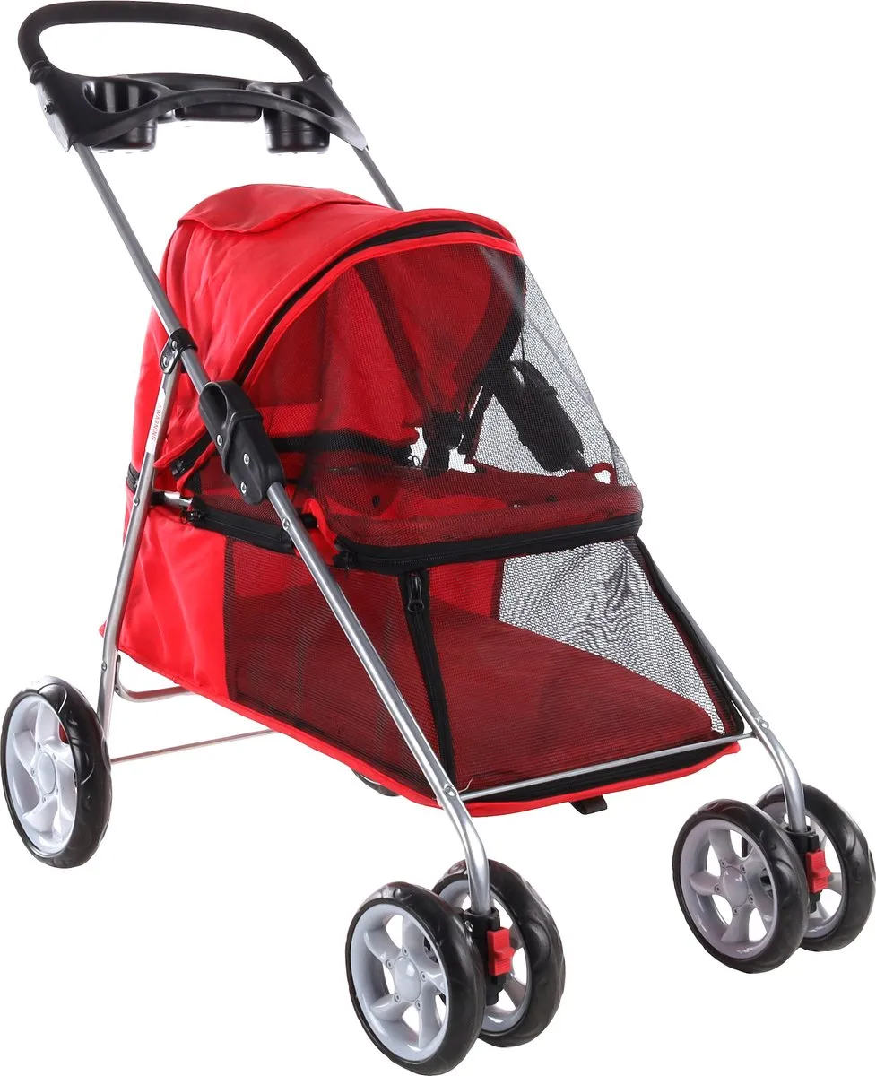 Flamingo Dieren Buggy Rood 94x46x91,5cm