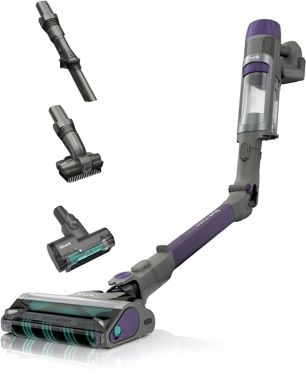 Shark PowerDetect IP1251EUT Draadloze Steelstofzuiger - 175 Airwatts - Grijs/Paars