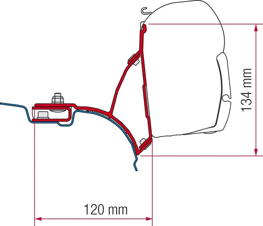 Fiamma F45s Kit VW T5/T6 Steun voor luifel