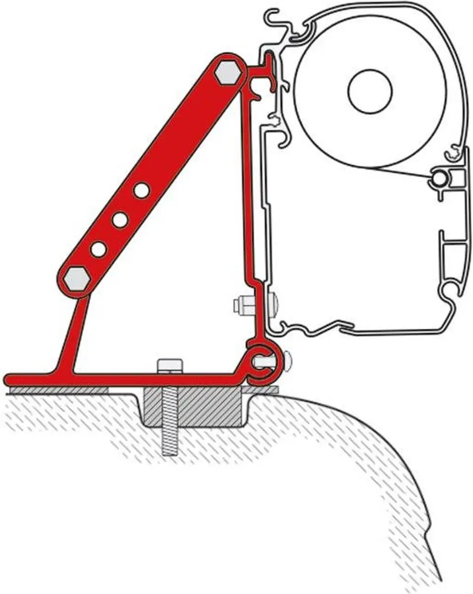 Fiamma F45s Kit VW T5/T6 Steun voor luifel - afbeelding 2 van 5