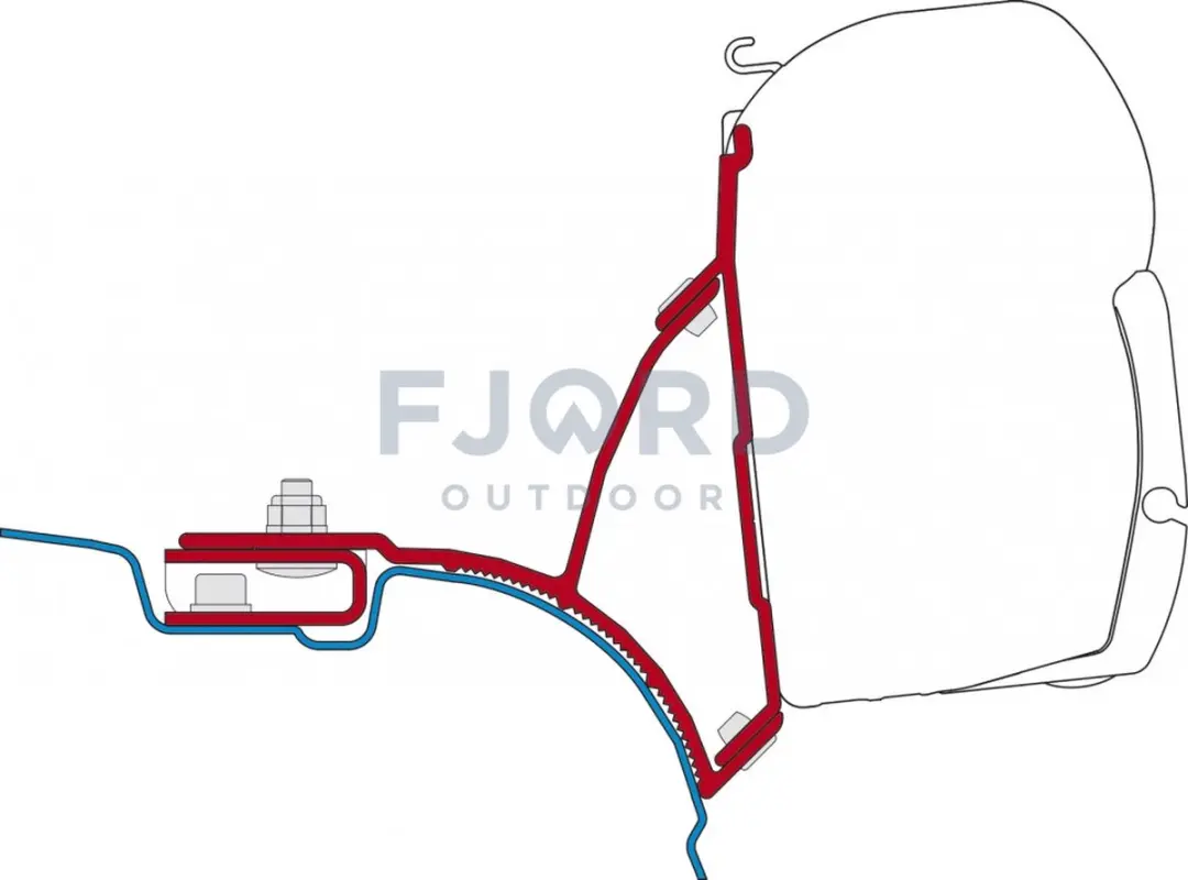 Fiamma F45s Kit VW T5/T6 Steun voor luifel - afbeelding 3 van 5
