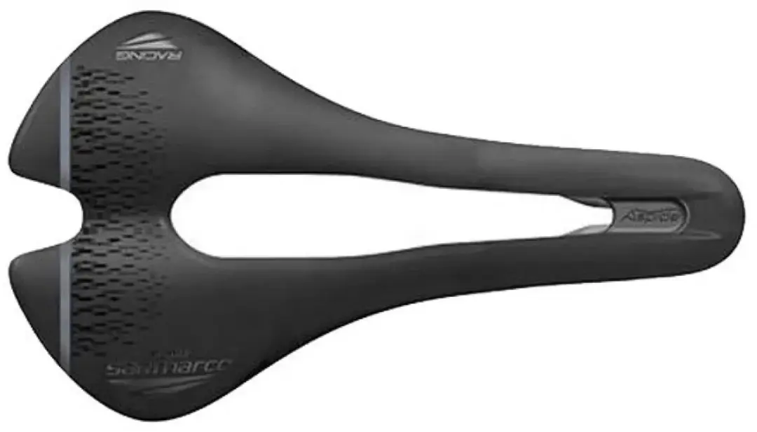 Selle San Marco Aspide Short Open-fit Racing Wide Zadel Zwart 142 mm - afbeelding 3 van 4