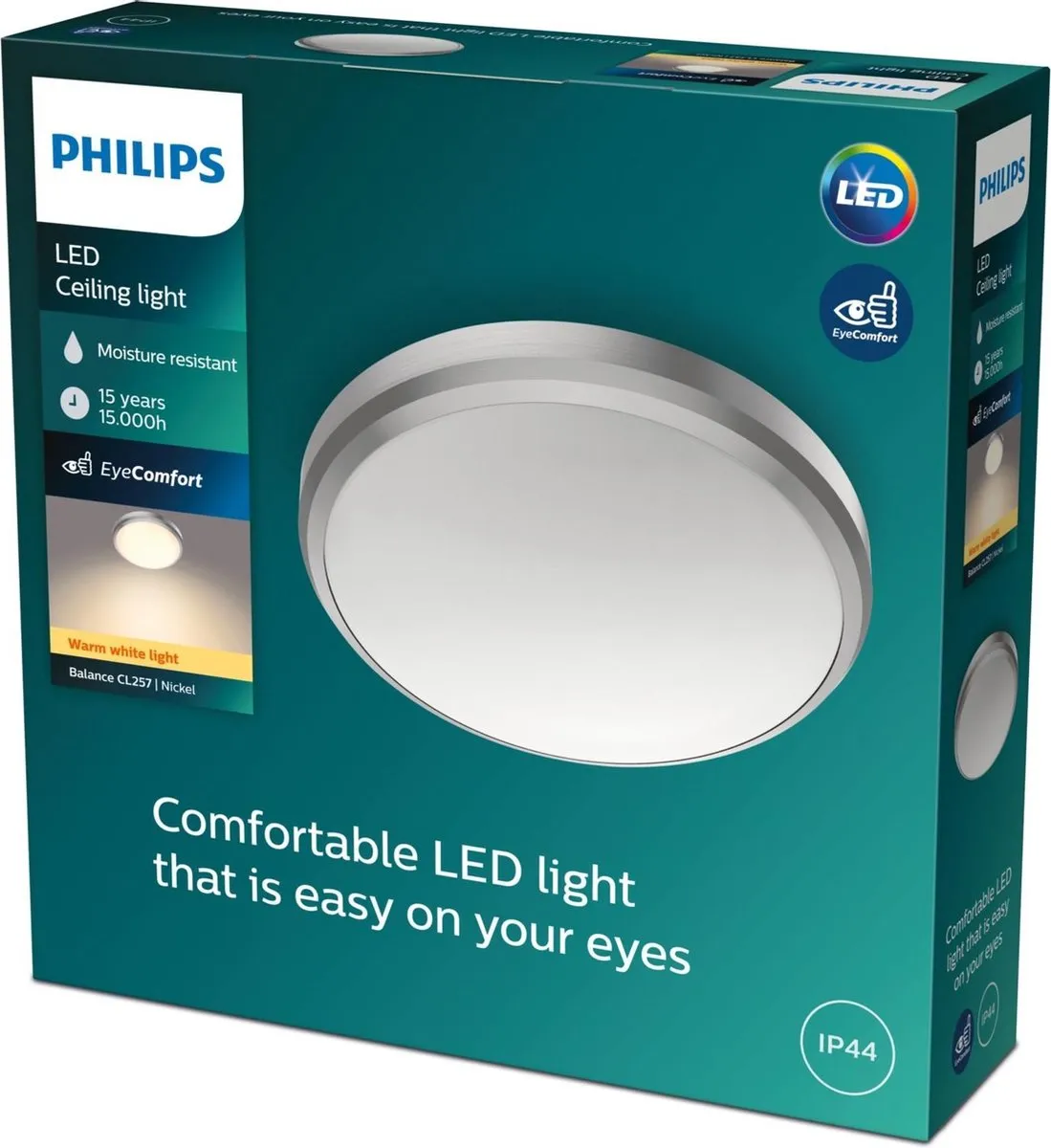 Philips Balance Plafondlamp Nikkel