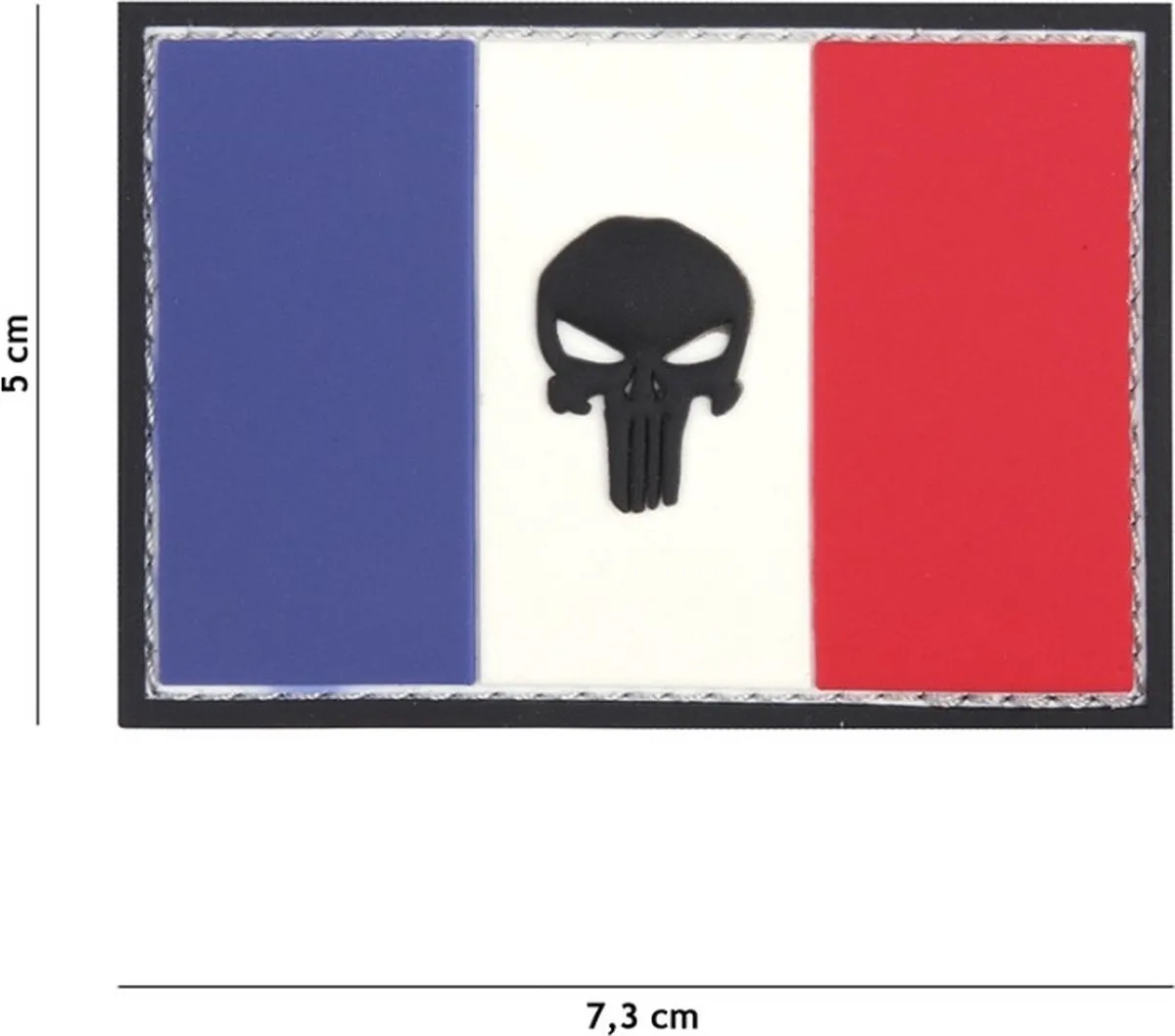 101 Inc Embleem 3D PVC Punisher Franse Vlag