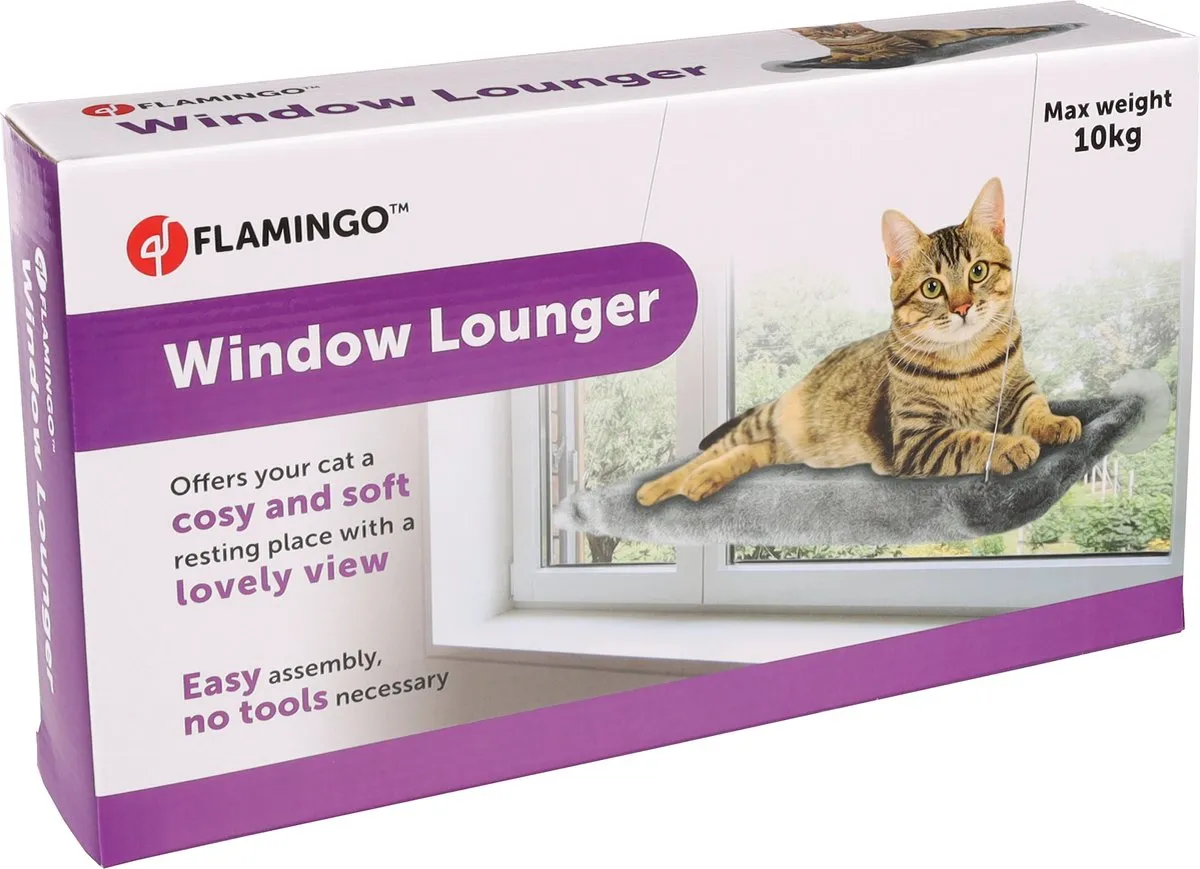 Flamingo Raamhangmat Chill - 55x32cm - Grijs