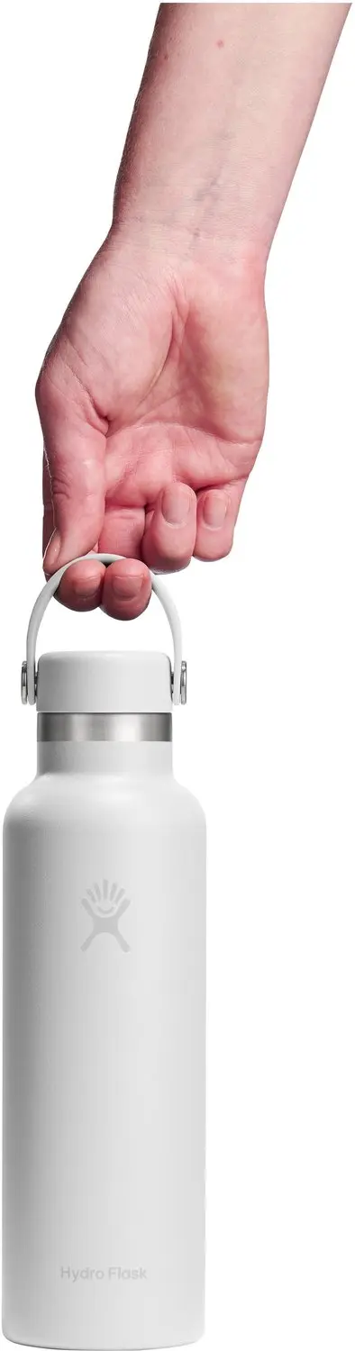 Hydro Flask Standard Mouth Drinkfles - 621 ml - Wit - afbeelding 3 van 3