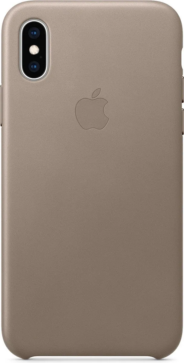 Apple iPhone Xs Max Leren Hoesje Taupe MRWR2ZM/A