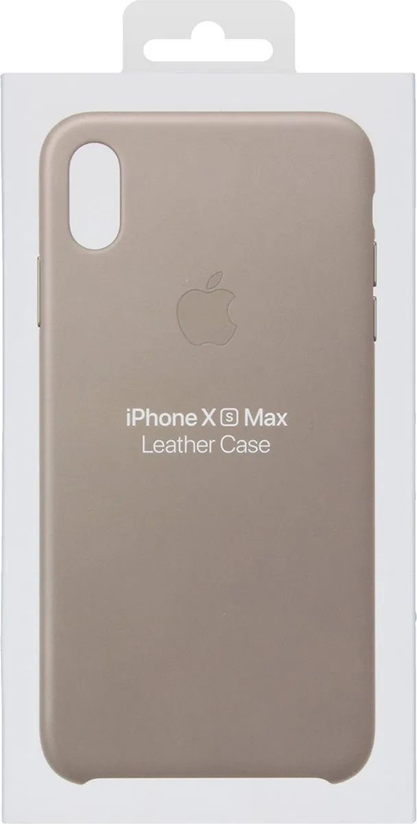Apple iPhone Xs Max Leren Hoesje Taupe MRWR2ZM/A