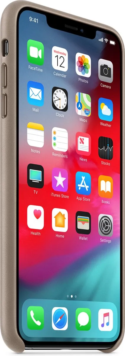 Apple iPhone Xs Max Leren Hoesje Taupe MRWR2ZM/A